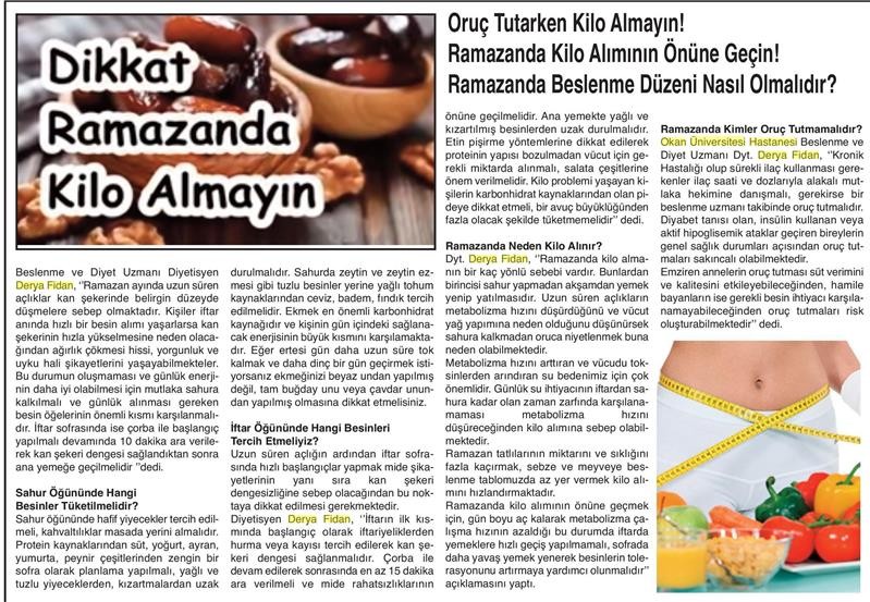 07.06.2017 - Amasya Yorum - DIKKAT RAMAZAN AYINDA KILO ALMAYIN