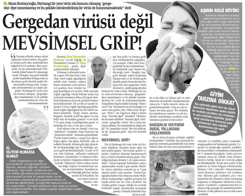 15.01.2019	Bizim Anadolu Gazetesi	GERGEDAN VİRİSÜ DEĞİL MEVSİMSEL GRİP	