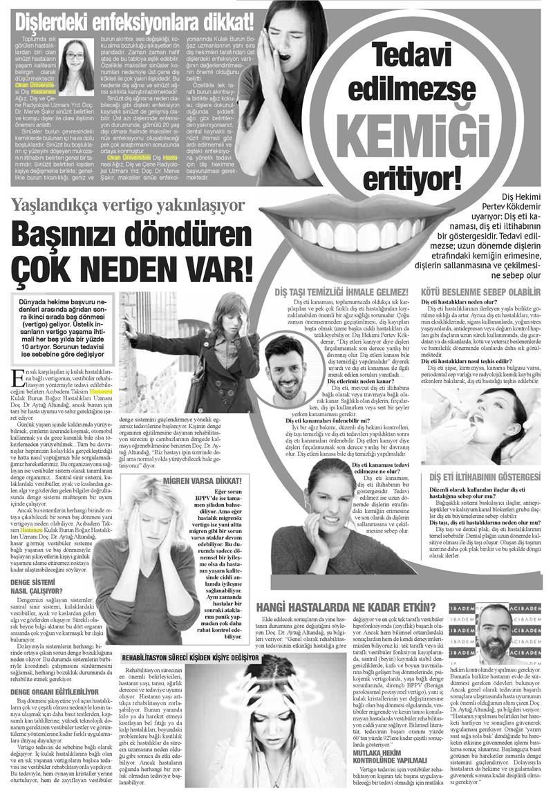 18.02.2018	Bizim Anadolu Gazetesi	DİKKAT! TOPLUMDA SIK GÖRÜLEN HASTALIKLARDAN BİRİ OLAN