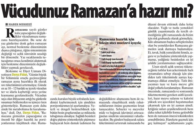 20.05.2017 - Erzurum Pusula - Vücudunuz Ramazana Hazır Mı?