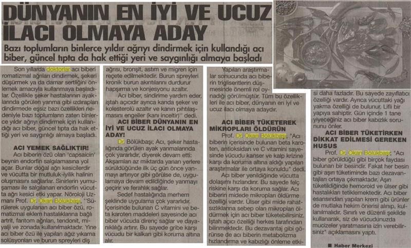 20.09.2017 	Eskişehir Sakarya Gazetesi 	DÜNYANIN EN İYİ VE UCUZ İLACI OLMAYA ADAY